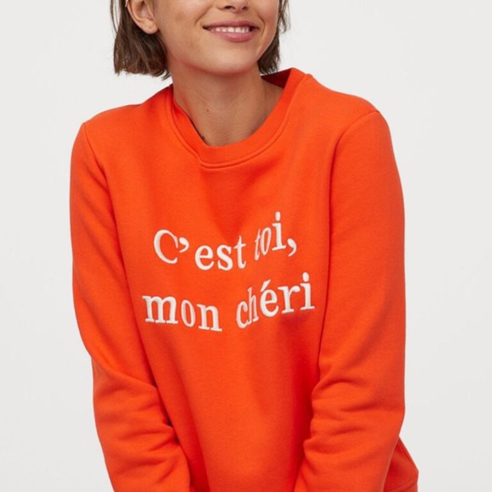 H&M C’est Toi, Mon Cheri Crewneck Sweatshirt